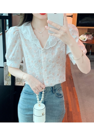 kemeja wanita import kerah sailor T8636