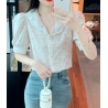 kemeja wanita import kerah sailor T8636