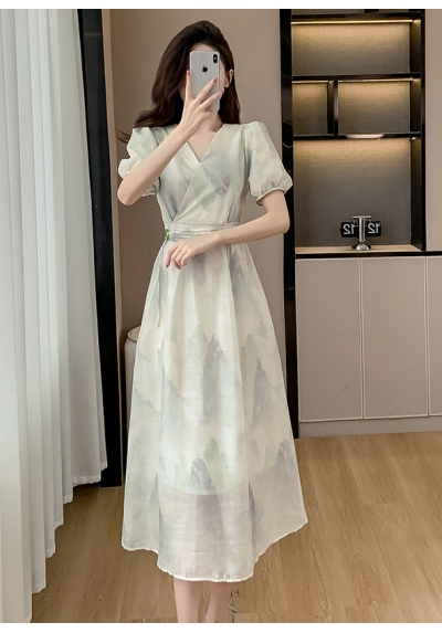 midi dress wanita korean import  D8387