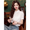kemeja wanita import lengan pendek T8643