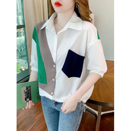 kemeja oversize wanita import T8616
