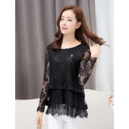 blouse brukat korea T2457