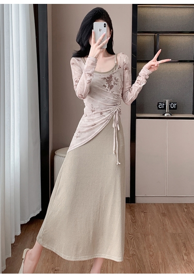 dress wanita korea import  D8396