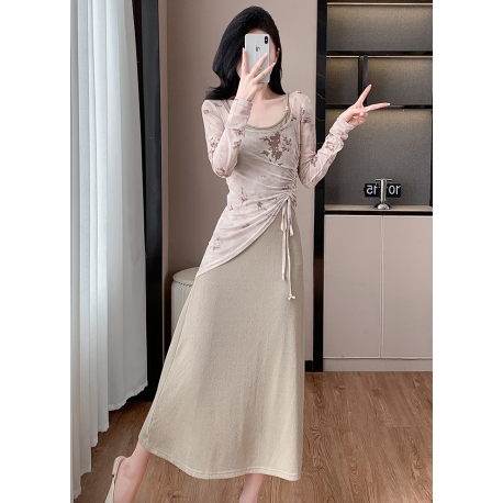dress wanita korea import  D8396