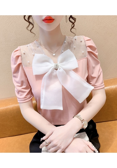 Blouse  wanita korea import pita besar T8659