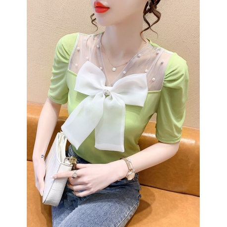 Blouse  wanita korea import pita besar T8659