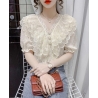 Blouse renda wanita korea import T8665