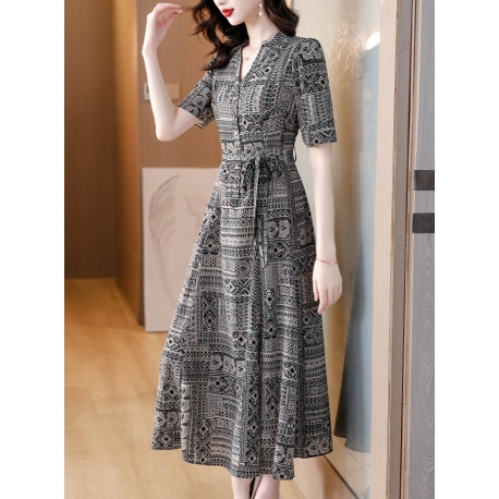 dress wanita korean style  D8377