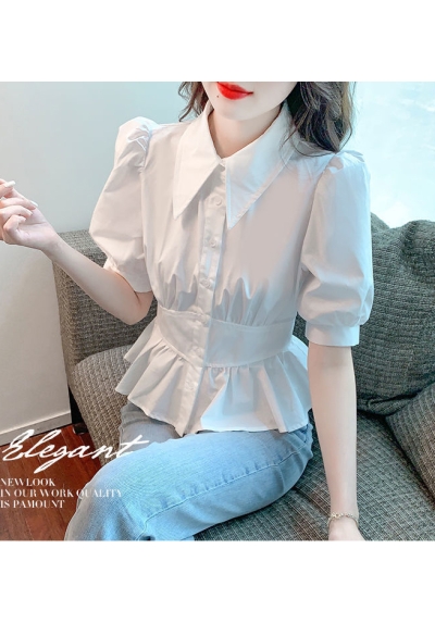 Kemeja wanita korea lengan panjang import T8678