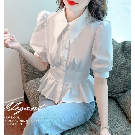 Kemeja wanita korea lengan panjang import T8678