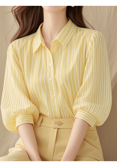 Kemeja wanita korea lengan pendek import T8681