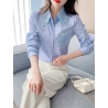 Kemeja wanita korea lengan panjang import T8690