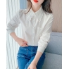 Kemeja wanita korea lengan panjang import T8691