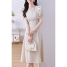 dress wanita korea import D8408