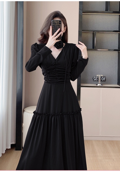 long dress pesta wanita korea  import D8409