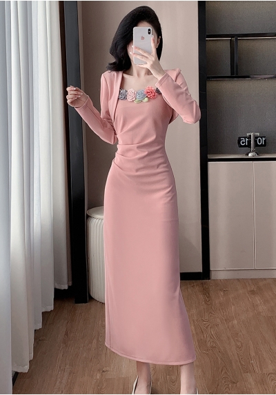 long dress  wanita korea import D8414