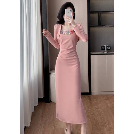 long dress  wanita korea import D8414