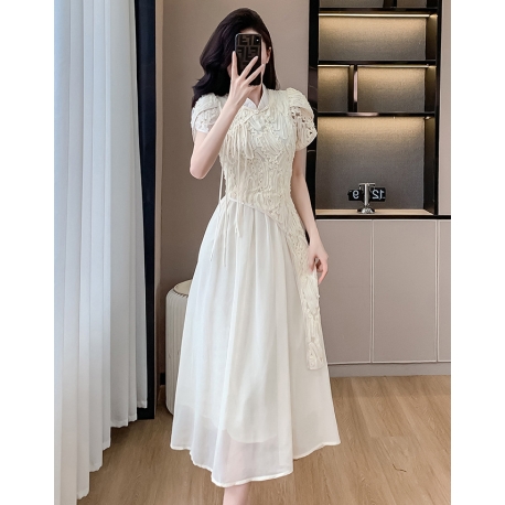 dress cheongsam  wanita korea import D8418