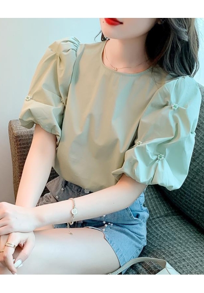 Blouse wanita korea import  lengan pendek T8720