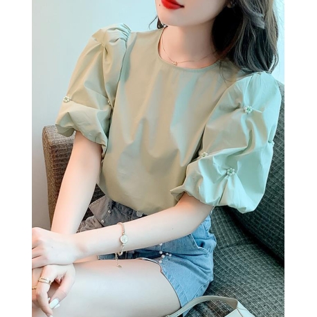 Blouse wanita korea import  lengan pendek T8720