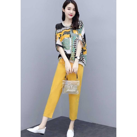 setelan wanita korea import D8422