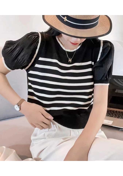 Blouse wanita korea import  lengan pendek T8720