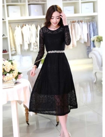 long dress brukat D2589