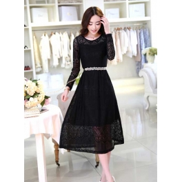 long dress brukat D2589