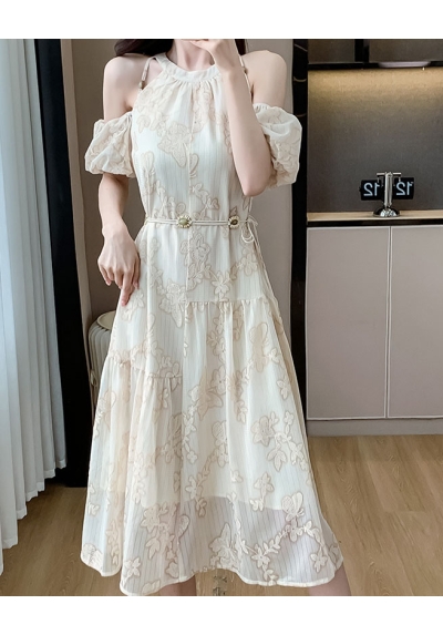 Midi dress wanita korean style  D8417