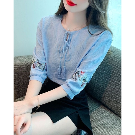 blouse  wanita korea import T8739