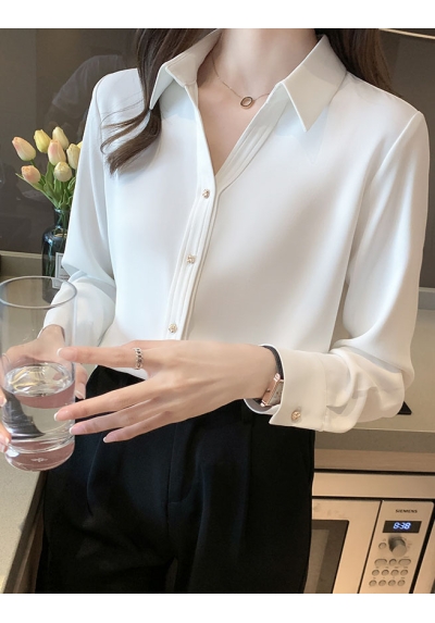 kemeja wanita import lengan panjang T8755