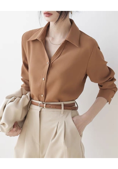 kemeja wanita import lengan panjang T8756