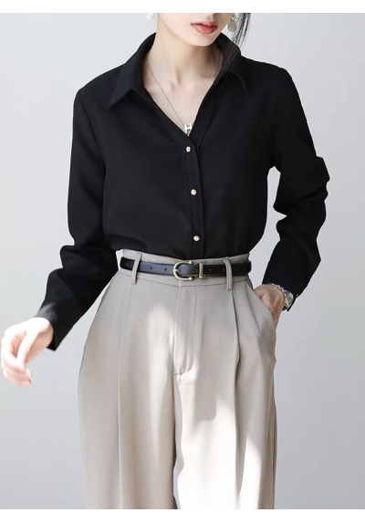 kemeja wanita import lengan panjang T8757