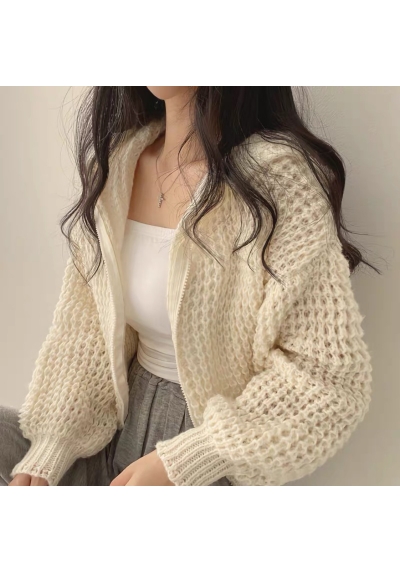 jaket rajut wanita korea import T8762