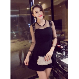 dress wanita import D2607