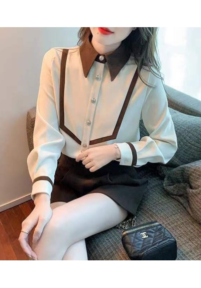 Kemeja wanita korea lengan panjang import T8766
