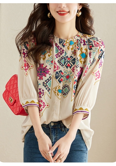 blouse  wanita korea import T8740