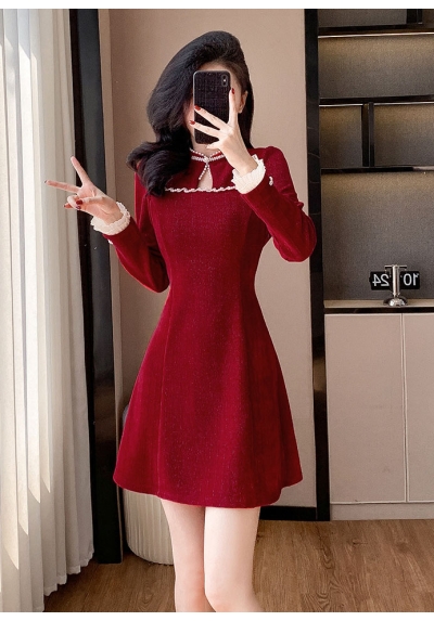 dress wanita korea import  D8437