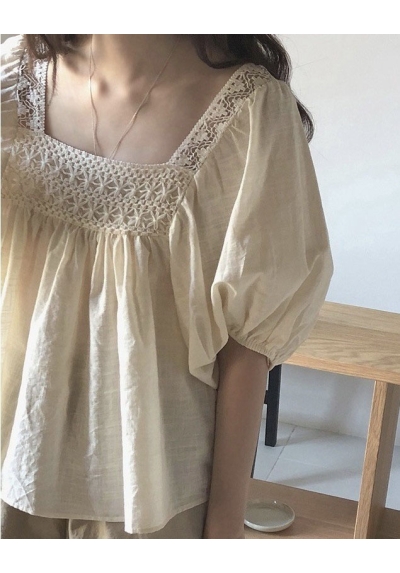 blouse  wanita korea import T8779