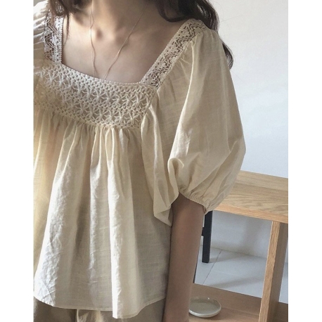 blouse  wanita korea import T8779