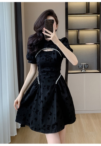 dress wanita korea import D8408