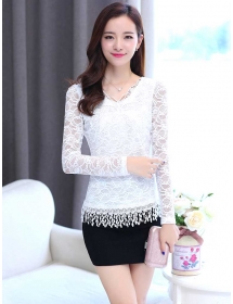 blouse brukat korea T2491