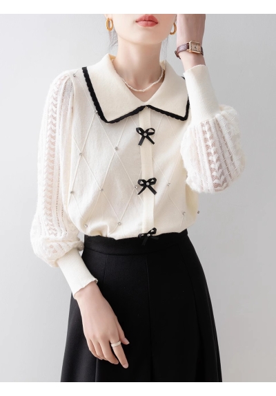 blouse rajut  wanita korea import T8804