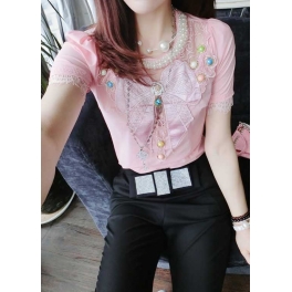 blouse wanita korea T2499