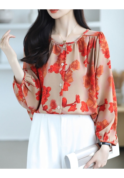 blouse  wanita korea import T8779