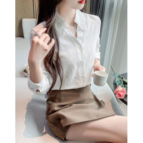 Kemeja wanita korea import lengan panjang T8833