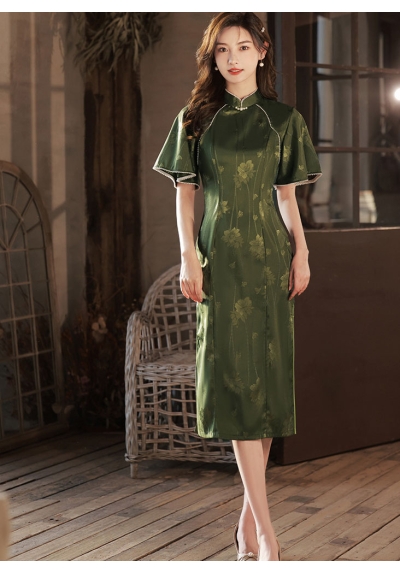 dress cheongsam  wanita import D8458