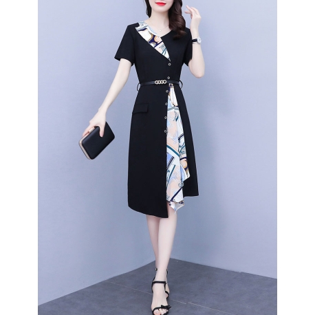 dress wanita korea import D8453