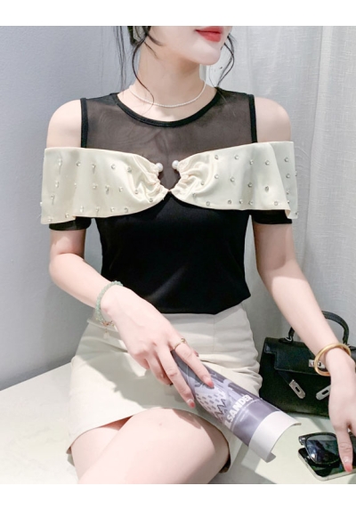 blouse  wanita korea import T8735