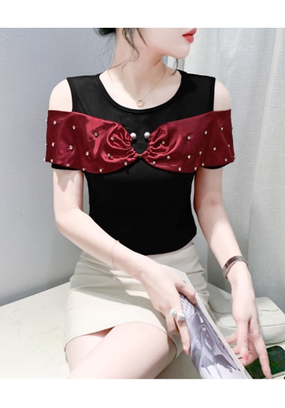 blouse  wanita korea import T8839
